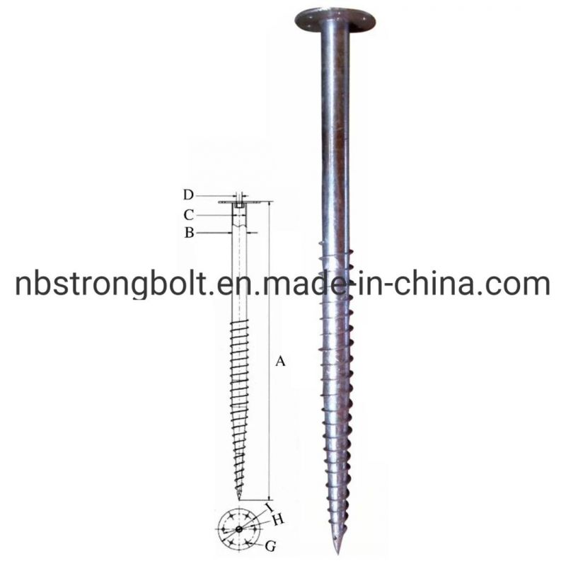 Ground Bolt Foundation Bolt Stone Bolt with Zinc Plated