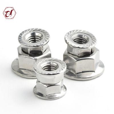 Stainless Steel 304 DIN6923 Flange Serrated Nut/GB6177.1 Flange Nut