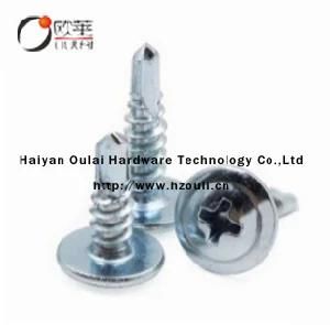 Hardware Carbon Steel Galvanized Cross Pan Head Self-Drilling Screw for Building Fastener