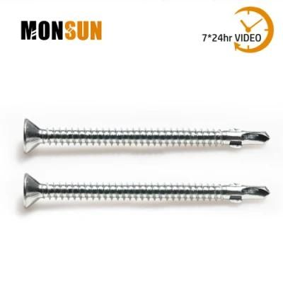 Flat Head Drilling Point Wing Tek Screw Cement Board Screws
