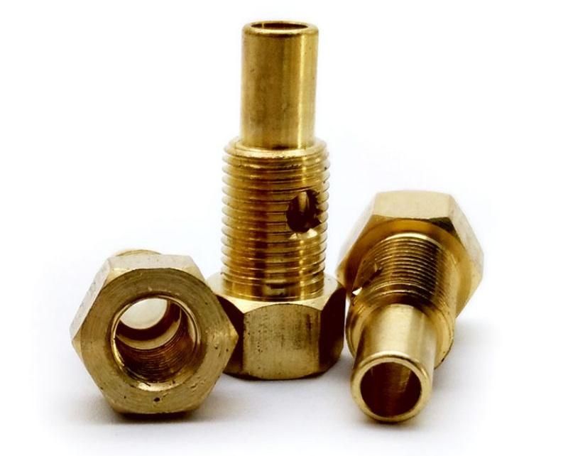Hardware Special CNC Machining Parts Hollow Copper Brass Hex Screw