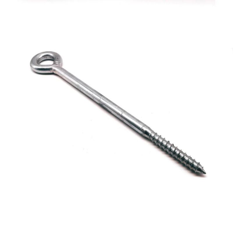 Zinc Plated Closed Eye Hook Screw with Wood Thread