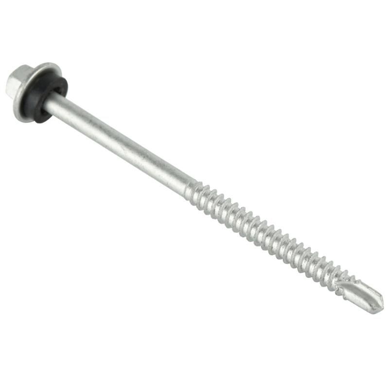 Hex Flanged Head Self-Drilling Screw with EPDM Sealing Washer