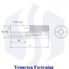 HDG and Dac Drop-in Anchor with Single Knurling