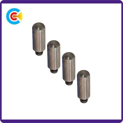 DIN/ANSI/BS/JIS Carbon-Steel/Stainless-Steel 4.8/8.8/10.9 Galvanized Pin Stud Screw for Building Railway Bridge