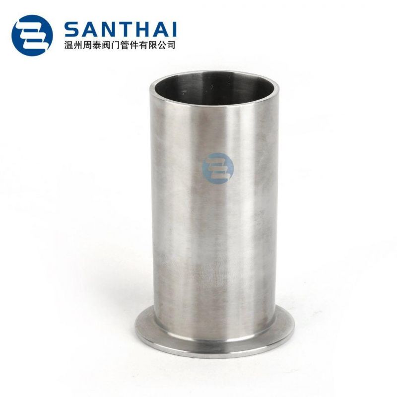 Santhai Brand Non- Standard Sanitary Stainless Steel SS304 SS316L Long Type Weld Clamp Male Adapter