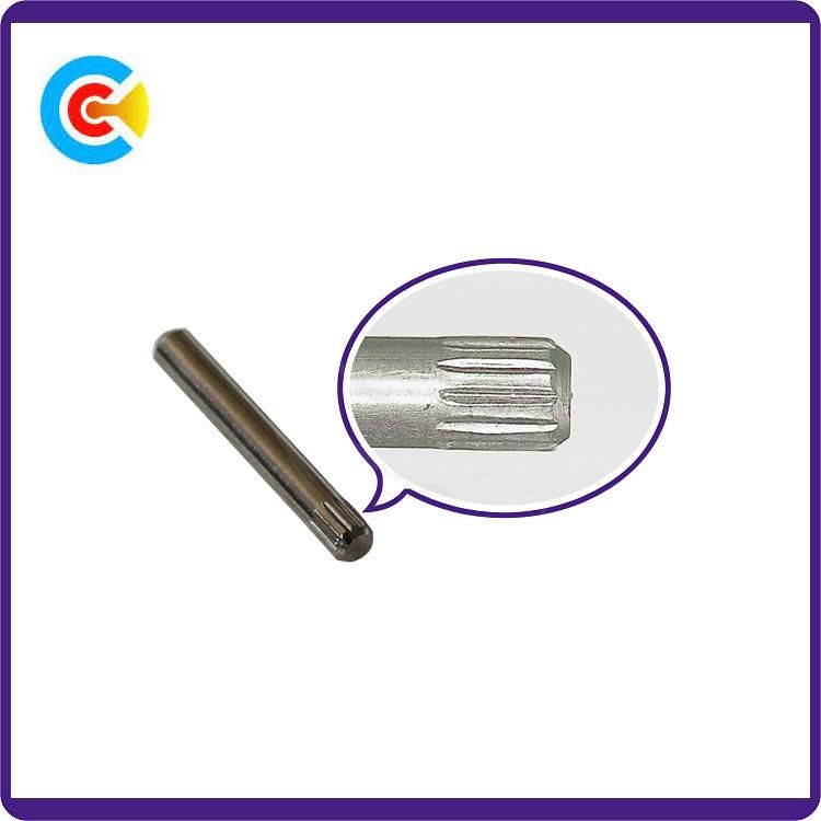 DIN/ANSI/BS/JIS Carbon-Steel/Stainless-Steel Pan/4.8/8.8/10.9 Galvanized Rolling Pin Machinery Industry Fasteners