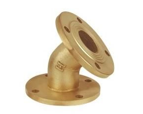 Double Flange Brass Pipe Fitting Flange Elbow 45 Degree