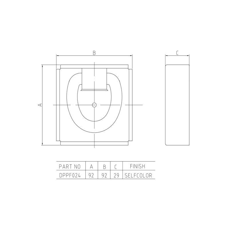 Recessed Pan Fitting