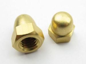 Hex Domed Cap Nuts Brass/Copper M16 DIN1587 with Good Quality