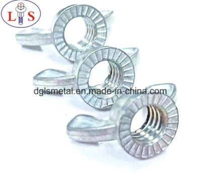Stainless Steel Wing Nuts with a Patter