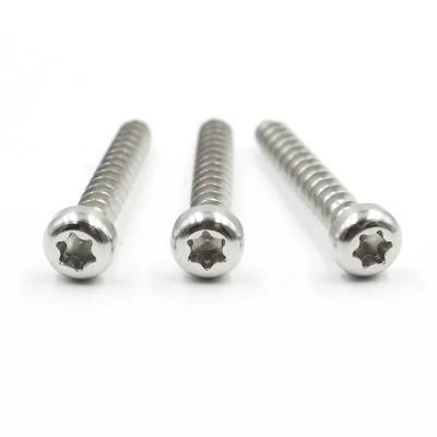 Custom Silver Painted Cross Pan Head Self Tapping Screw