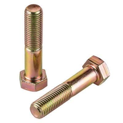 DIN931&DIN933 Screw Cl. 8.8 Hex Bolt with Yellow Zinc Plated