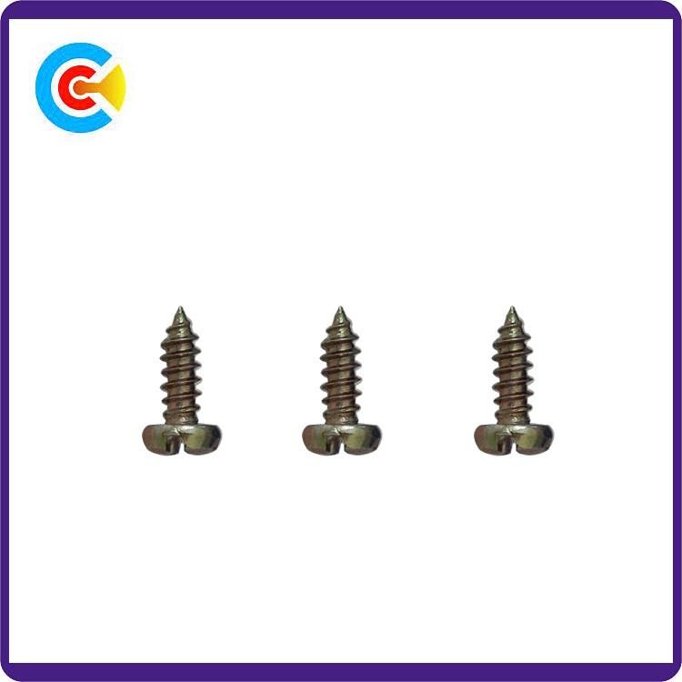 DIN/ANSI/BS/JIS Carbon-Steel/Stainless-Steel Round Cross-Stem Furniture Cabinets Fixed Cross Tapping Screws