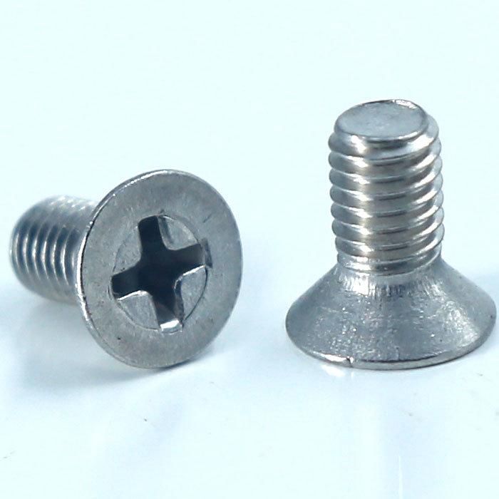 Customized DIN965 M2 M2.5 M3 M4 M5 M6 M7 M8 Metric Stainless Steel Cross Recessed Phillips Flat Countersunk Head Machine Screw
