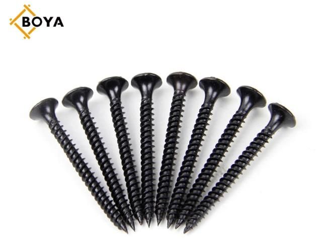Metric Drywall Screws Drywall to Drywall Factory Supply 3.5*25mm C1022A Factory Price Phillips Black Bugle Head Drywall Screw