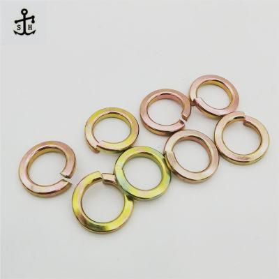 DIN127 Carbon Steel Yellow Zinc Plated Spring Lock Washers Made in China