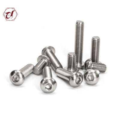 Full Thread Button Head 304 ISO 7380 Scoket Screw