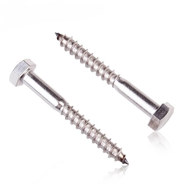 New Arrival Latest Design Multiple Specifications Hexagon Head Wood Screw DIN571 Hexagonal Self-Tapping Screws