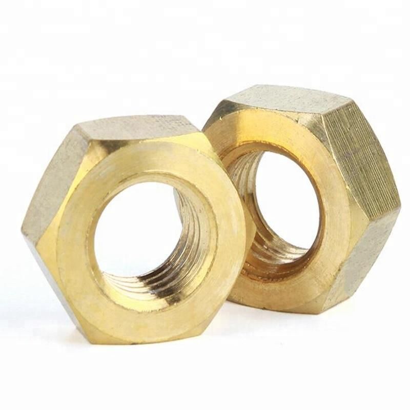 DIN934 M3-M30 Brass Hex Nut Copper Hex Nut