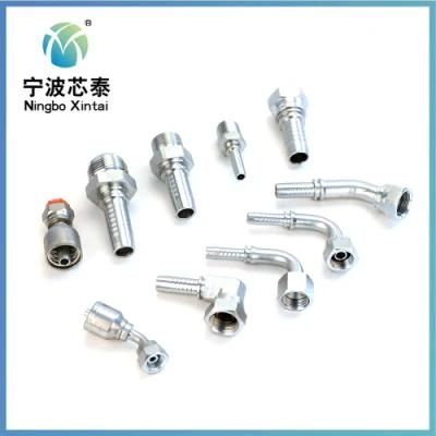 Manufacturer Hydraulic Flange Connections Reusable Hydraulic Hose Fittings for Pressing Carbon Steel Hydraulic Hose Fitting
