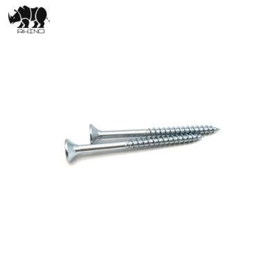 Galvanized White Zinc Double Countersunk Head DIN7505 Harden Chipboard Screw