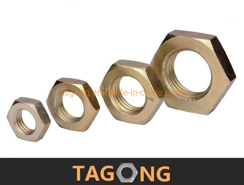 Carbon Steel DIN439 DIN936 ISO4035 Jam Nuts Thin Nuts