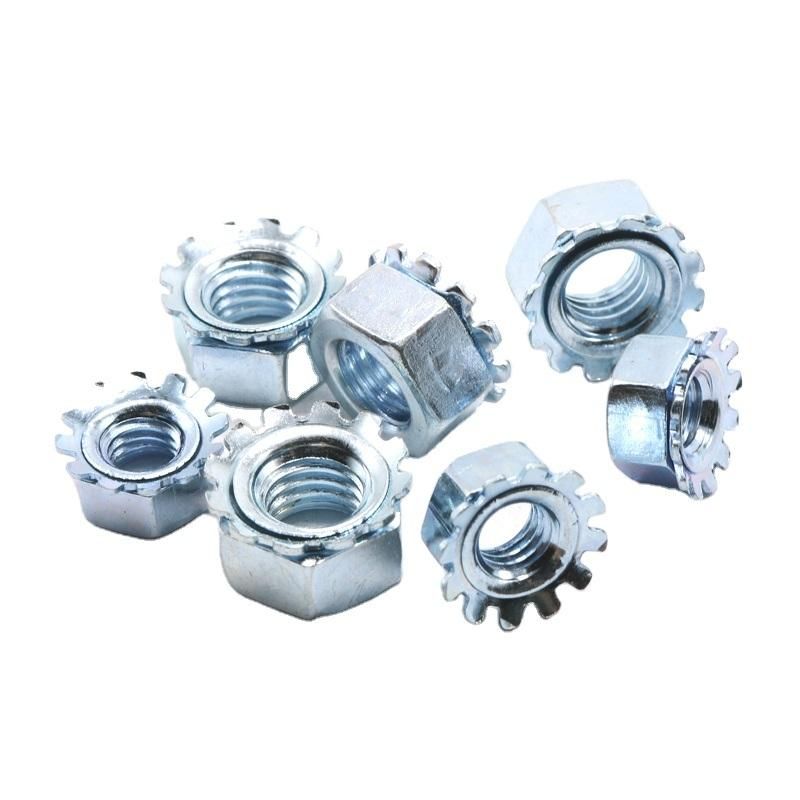 Carbon Steel Hexagon K Lock Nuts Zinc Plated