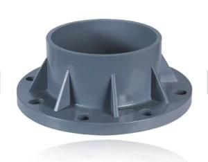 PVC TS Flange DIN Standard PN10 Water Supply Pressure Pipe Fittings in Light Grey Color (G12)