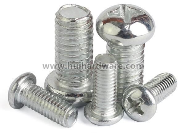 Zinc Plated Cross Cheese Head Screws, Machine Screws DIN7985