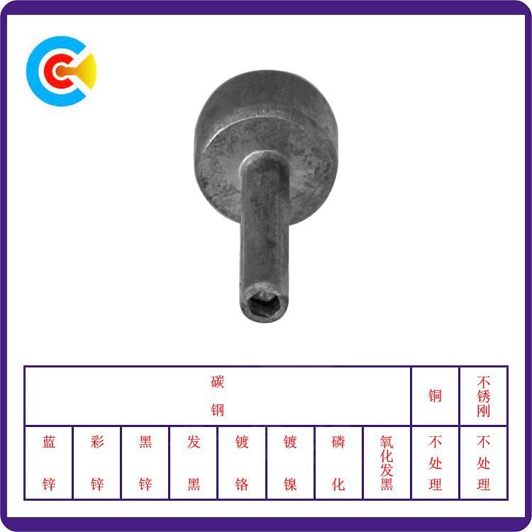 Set Screws Iron Nonstandard Cylindrical Head Hexagon Tail Pin