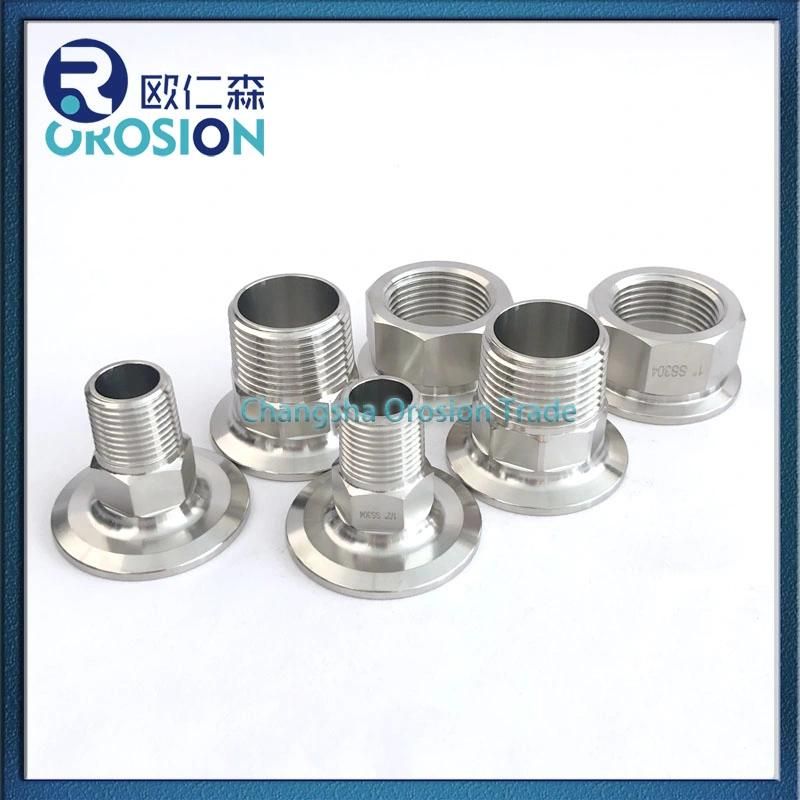 Hexagon High Quality Male Threaded Pipe Fitting Ferrule for Food