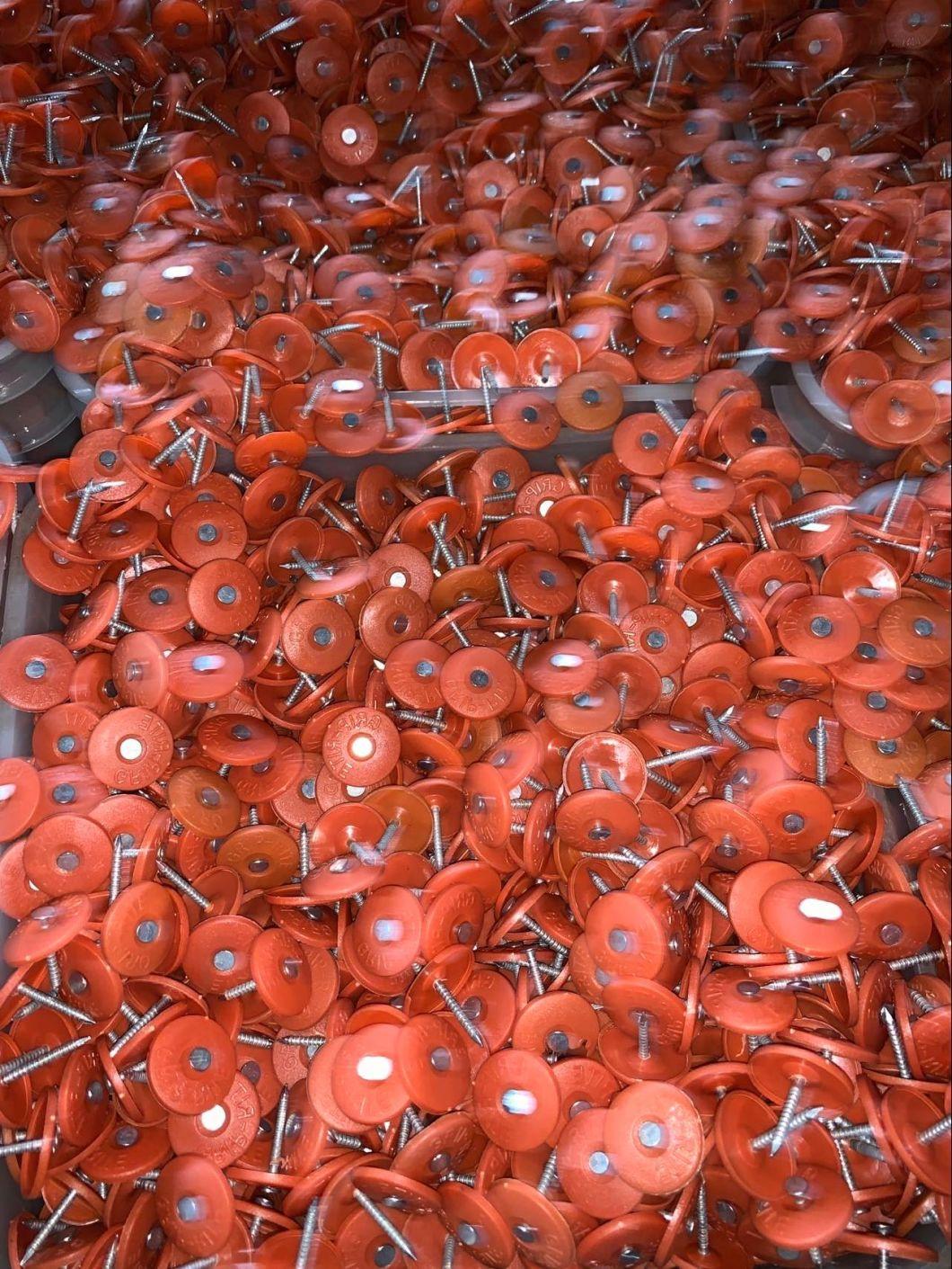 1" 2000PCS/Bucket Plastic Cap Nails