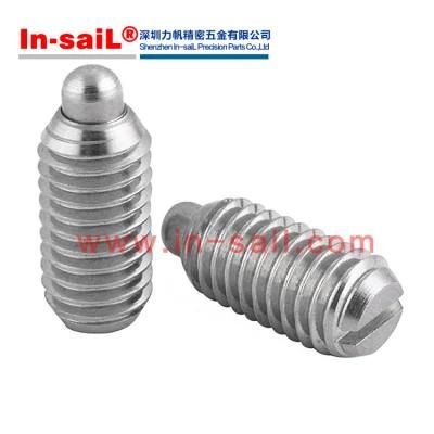 Hex-Drive Long-Nose Spring Plungers-18-8 Stainless Steel Body and Nose 8476A41