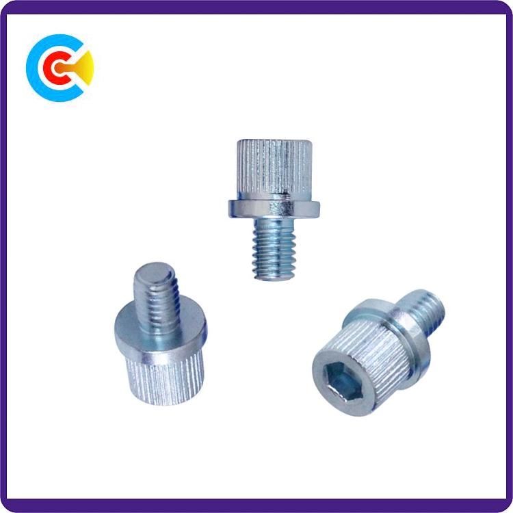 DIN/ANSI/BS/JIS Carbon-Steel/Stainless-Steel Inner Hexagon Knurled with Screws for Building Railway