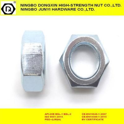 Fasteners Zinc Plated DIN934 Hex Nut by Carbon Steel