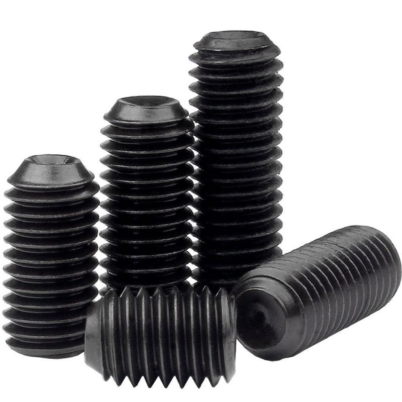 Factory Supply M3 M4 M5 M6 M8 Hex Socket Head Set Screw DIN 913/DIN 914/DIN 915/DIN 916 of Black