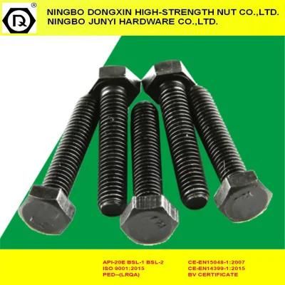 Full Thread 12.9 Hex Head Bolt Black Fastener DIN933