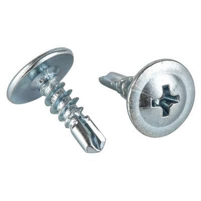 C1022 Phil Drive Modify Truss Head Self Drilling Screw with Bsd#2 Drill Zinc Plated