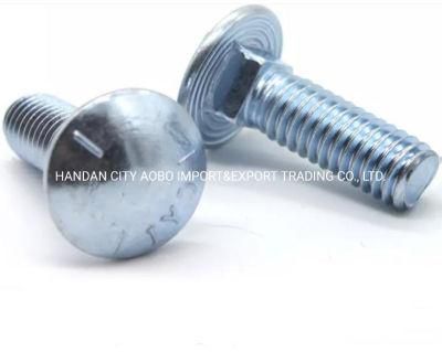 White DIN 603 Cup Head Carriage Bolt Made in China