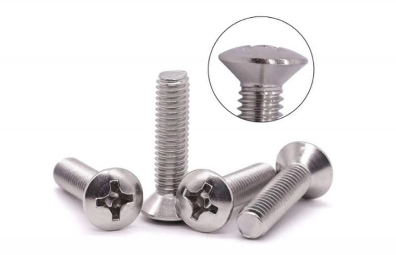 Oval Head Stainless Steel Phillips Drive Machine Screw