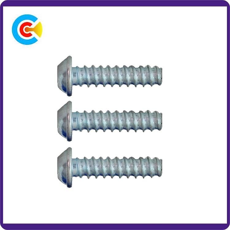 Carbon Steel Galvanized Torx Drive Button Head Cap Tapping Screw