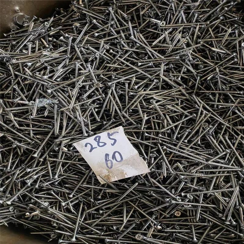 Gypsum Board Screw Black Phosphating Self Tapping Screw M3.5 Wallboard Nail Fiber Nail