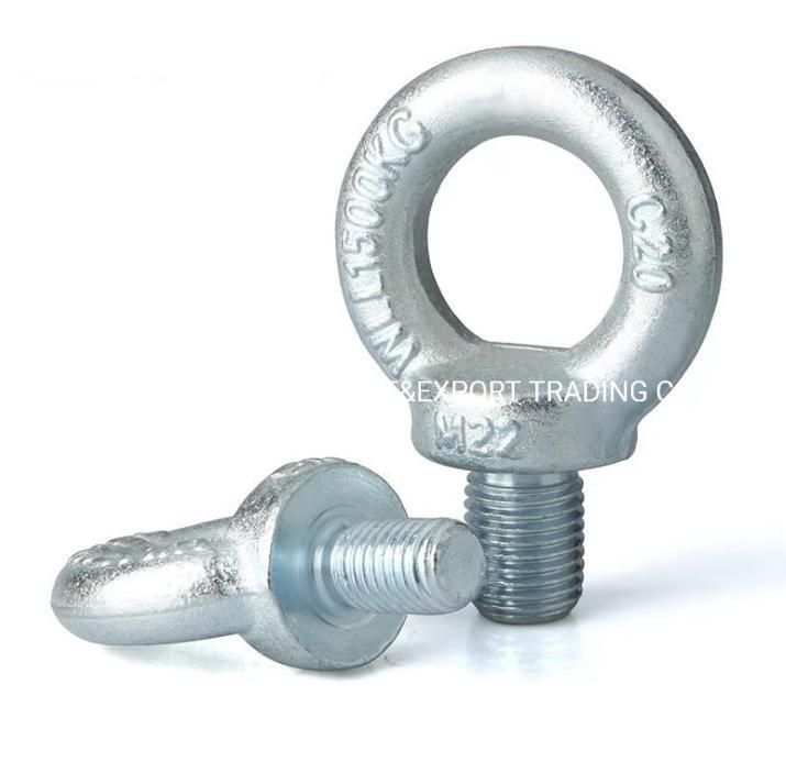 High Quality High Polished Stainless Steel 304/316 DIN580 Lifting Metric Eye Bolts