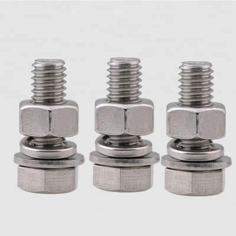 Stainless Steel DIN933 Hex Bolt with DIN934 Hex Nut
