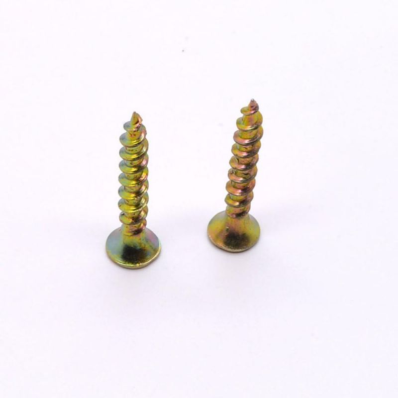 Angola Tanzania Colombia Market/Qualified 4X20 White Zinc Wood Screw Chipboard Screw with Good Price