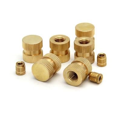 Inch 1/4-20 ID 1/4&quot;-20 0.177in 0.236 in 0.315in Threaded Brass Knurled Nuts Copper Injection Nut Fasteners Through Hole CNC1 Buyer