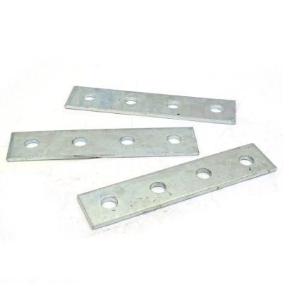 Room Bridge Accessories Q235B Wire Frame Accessories Flat 4 Holes Straight Plate Four Holes Flat Connection C Section Steel Connector