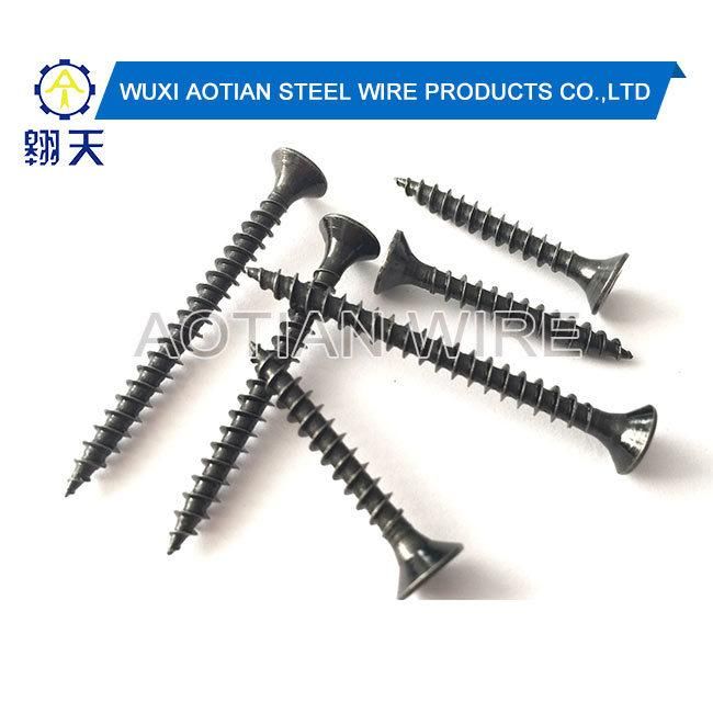 3.5X55mm Fine Thread Drywall Screws with Black Phosphate Coated Good Quality Drywall Screw