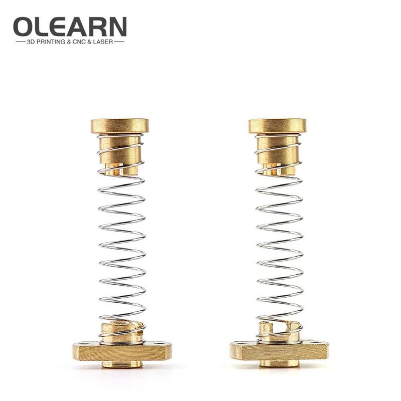 Olearn T8 Anti-Backlash Spring Loaded Nuts Elimination Gap Nut for 3D Printer